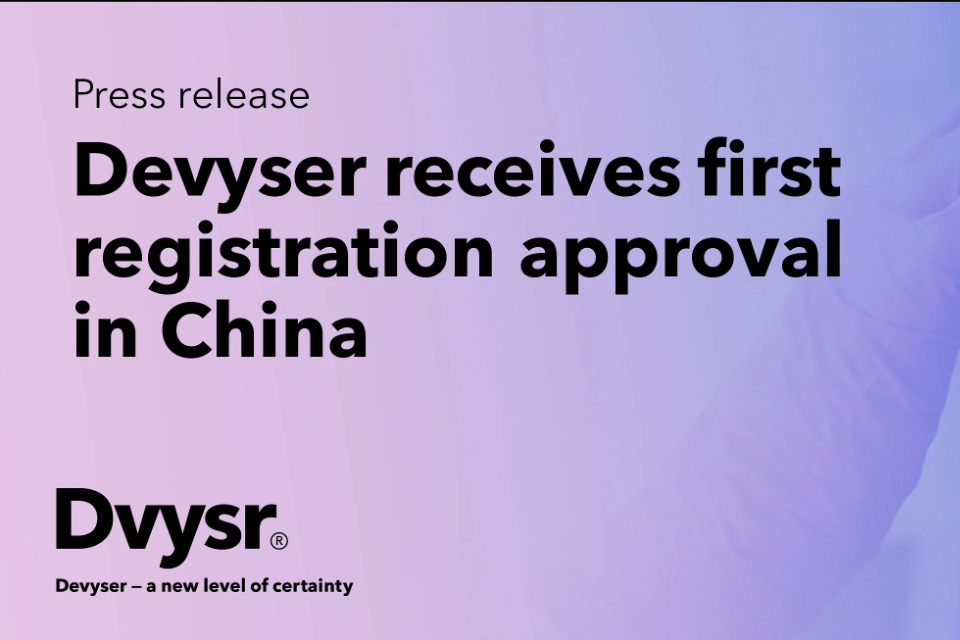 Devyser Compact achieves Class III approval in China