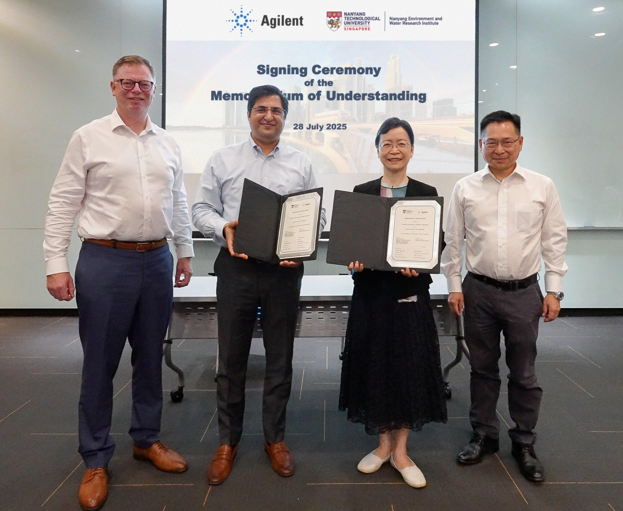 Agilent and Nanyang Technological University's NEWRI Sign Agreement to Enhance Water Contaminant Research in Singapore